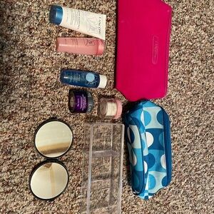 Lancome. Facial products and bags.